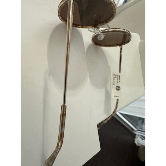 KEO Rx'able Women Sunglasses Kamala Gray Brown Tortoise Gold 55.0-20.5-140 Round - Picture 5 of 10